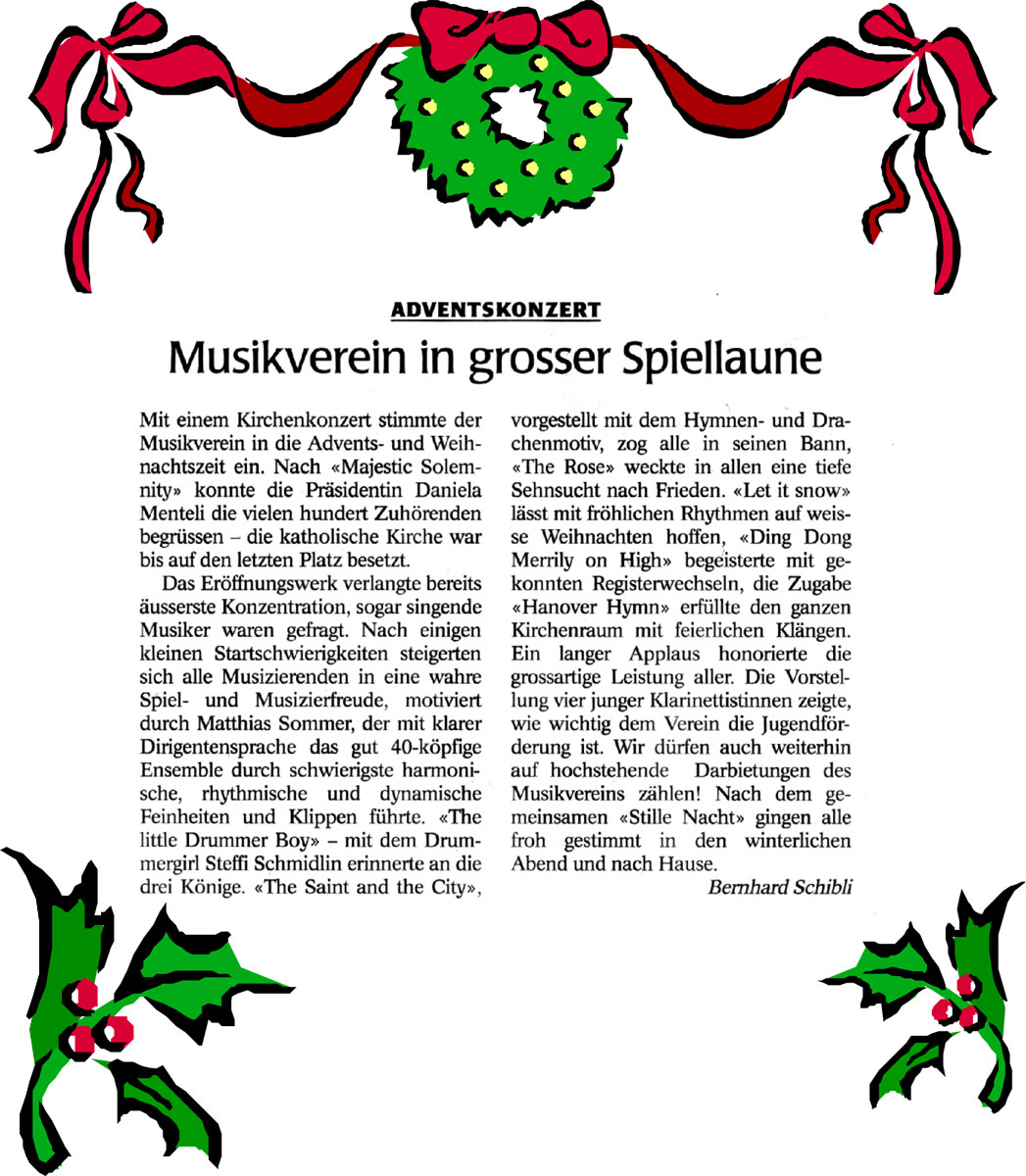 Artikel Bernhard Schibli 2008